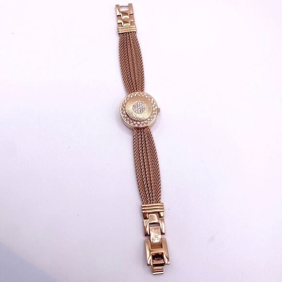 Anne Clain Locket Secret Watch Gold Tone 7 Inches - Picture 1 of 11